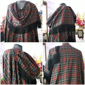 Wrap plaid multi color